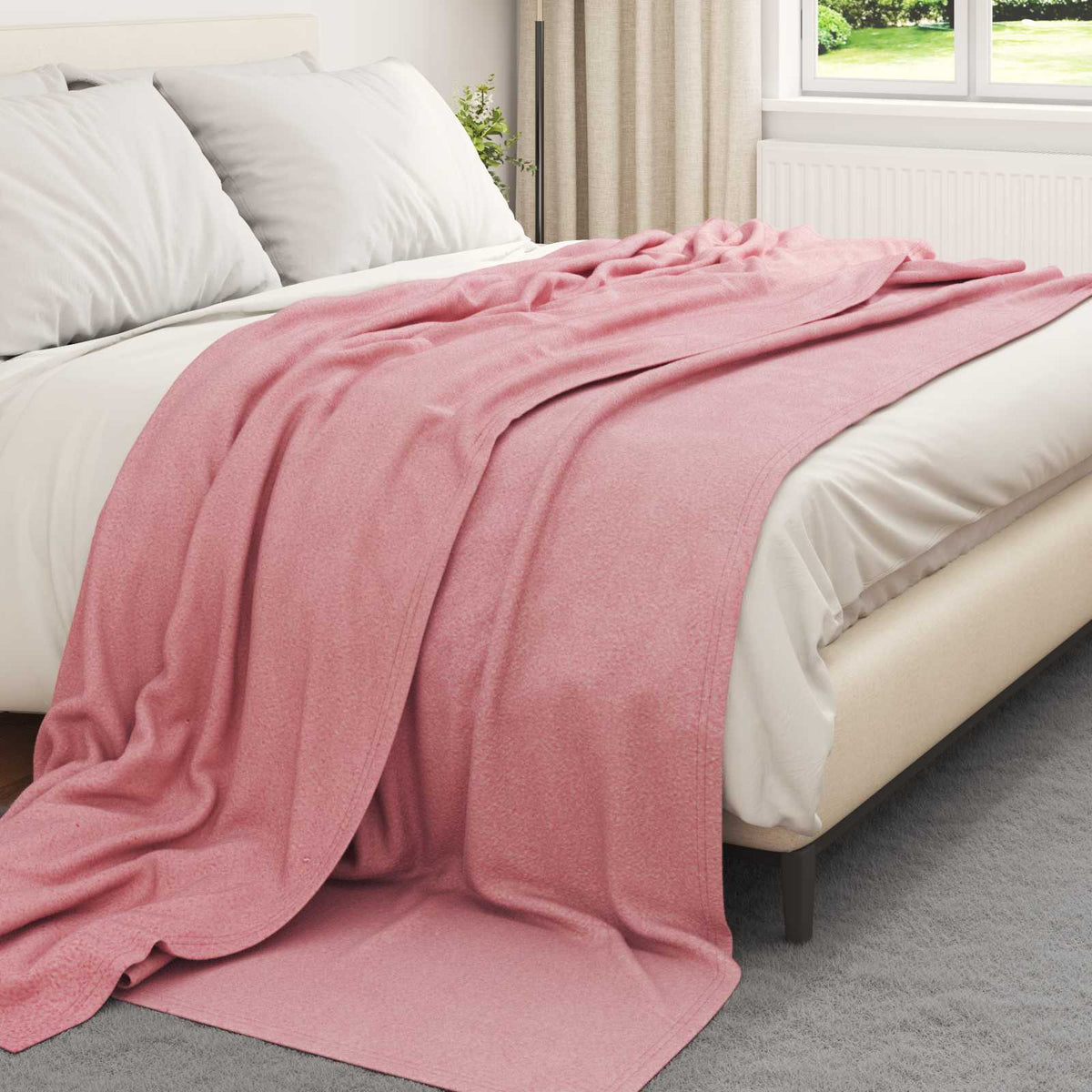 vidaXL Throw Blankets 24 pcs Pink 240 x 220 cm 17.74 kg Fleece 3