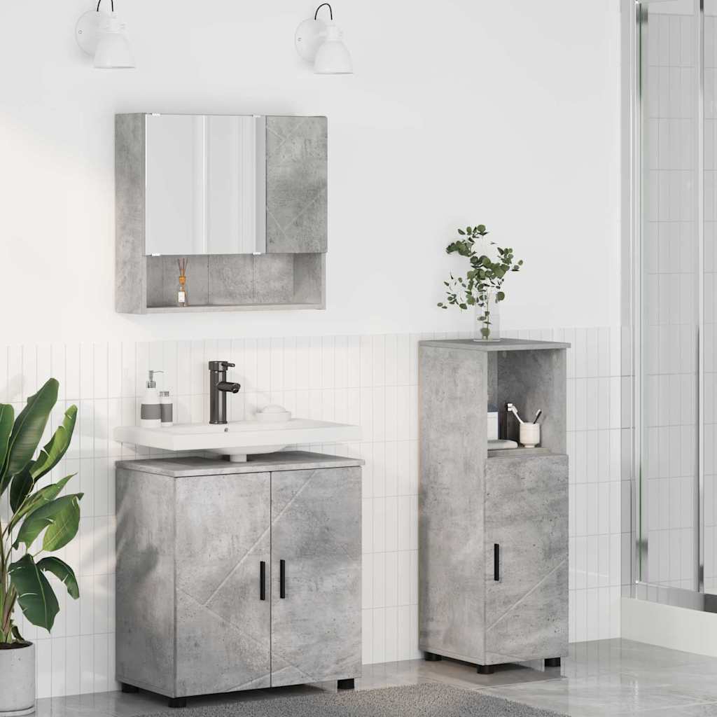 vidaXL Bathroom Furniture Set 3 pcs 61 x 35 x 64 cm