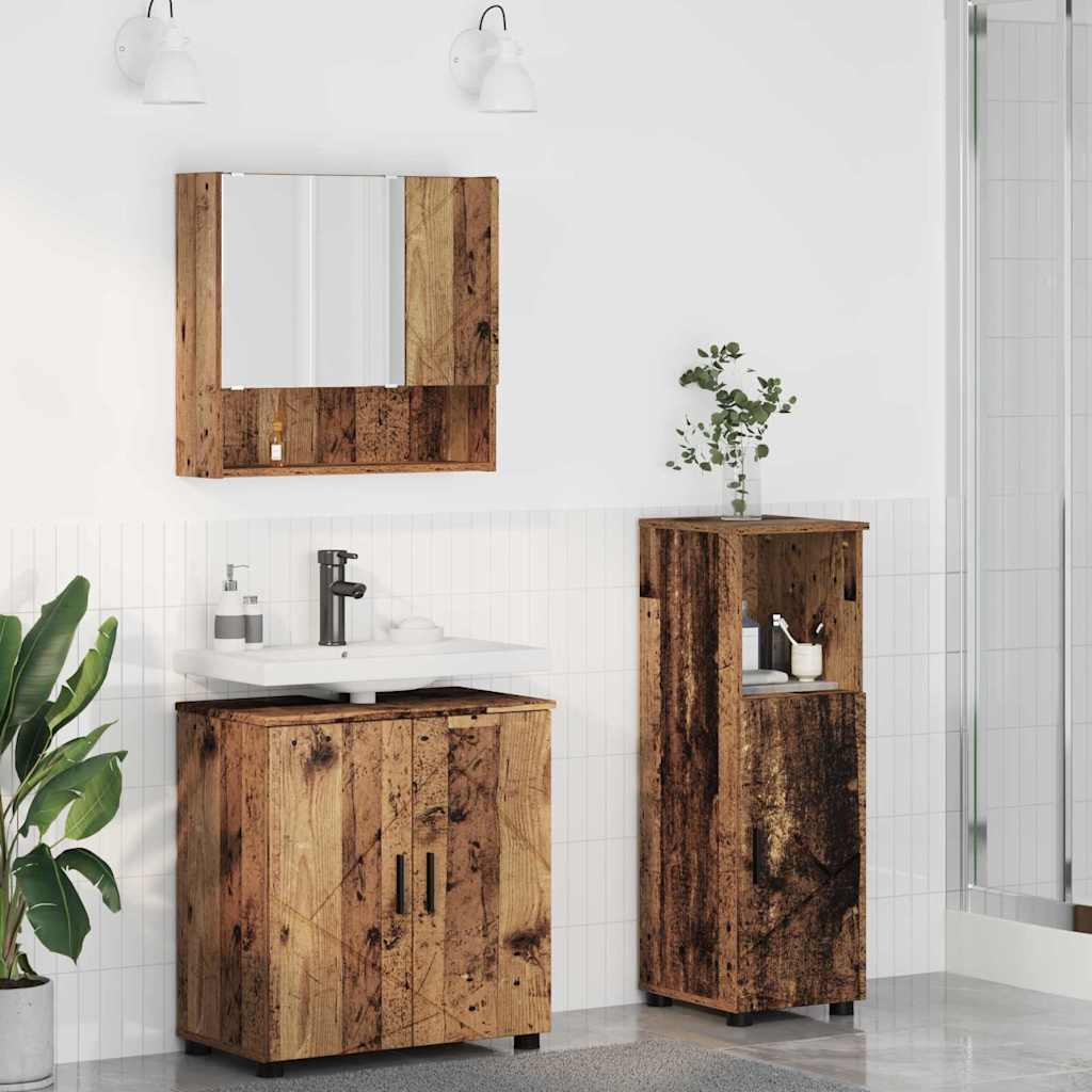 vidaXL Bathroom Furniture Set 3 pcs 61 x 35 x 64 cm