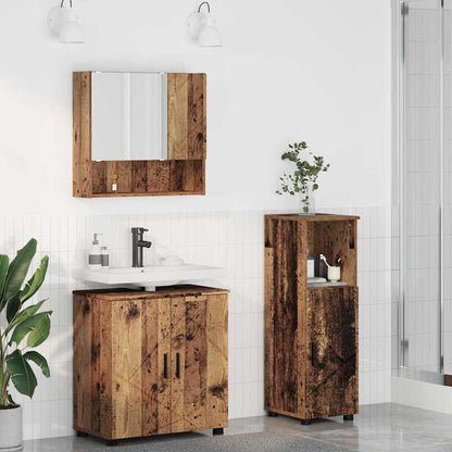 vidaXL Bathroom Furniture Set 3 pcs 61 x 35 x 64 cm