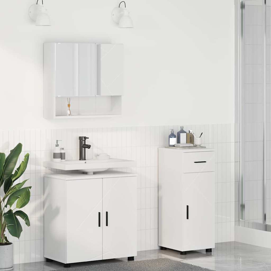 vidaXL Bathroom Furniture Set 3 pcs 61 x 35 x 64 cm