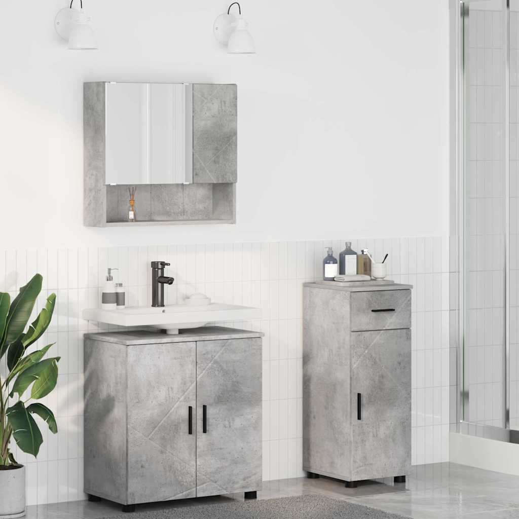 vidaXL Bathroom Furniture Set 3 pcs 61 x 35 x 64 cm