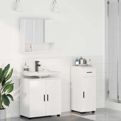 vidaXL Bathroom Furniture Set 3 pcs High Gloss White 61 x 35 x 64 cm 1
