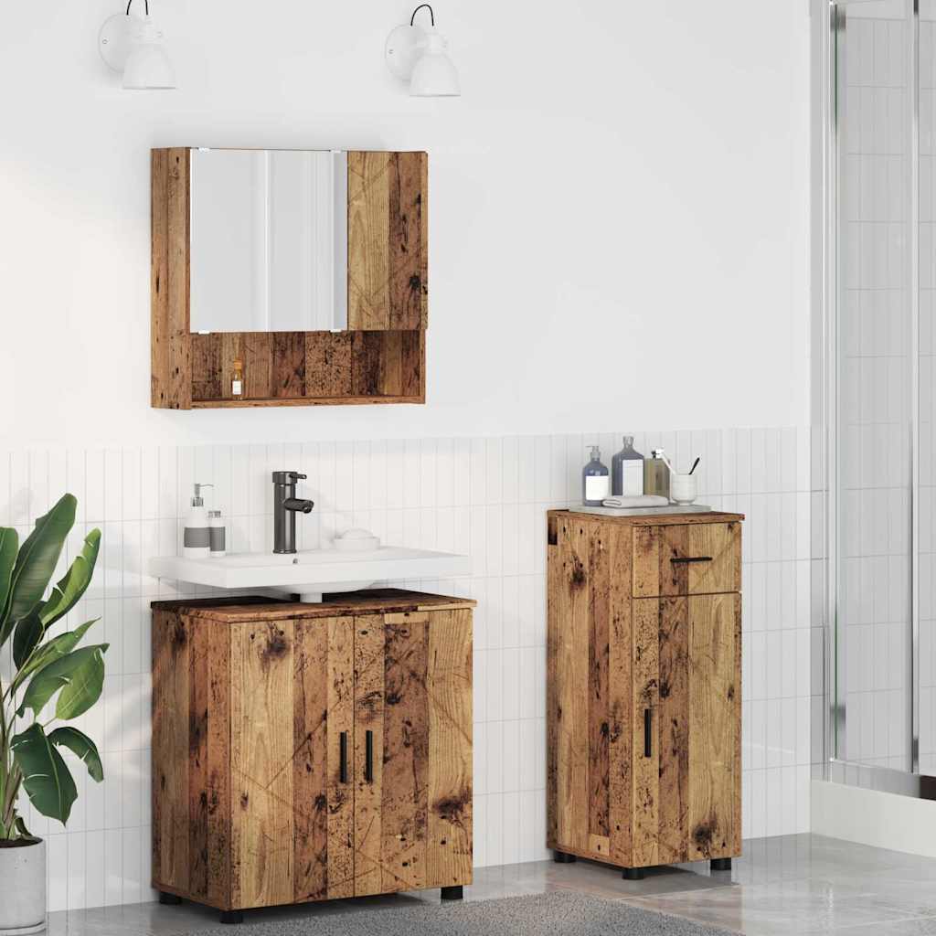 vidaXL Bathroom Furniture Set 3 pcs 61 x 35 x 64 cm