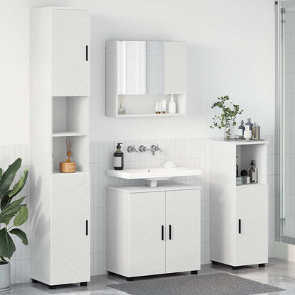 vidaXL Bathroom Furniture Set 4 pcs White 61 x 35 x 64 cm 1