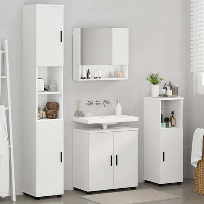 vidaXL Bathroom Furniture Set 4 pcs White 61 x 35 x 64 cm 4