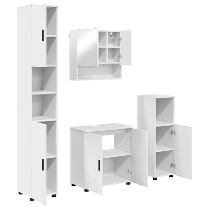 vidaXL Bathroom Furniture Set 4 pcs White 61 x 35 x 64 cm 2