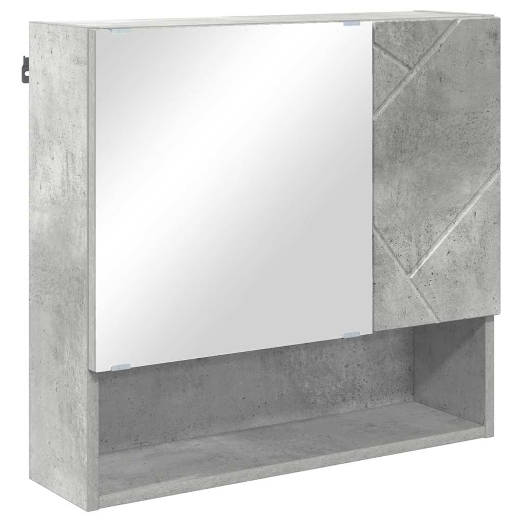 vidaXL Bathroom Furniture Set 4 pcs Concrete Grey 61 x 35 x 64 cm 6
