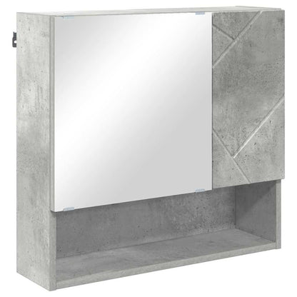 vidaXL Bathroom Furniture Set 4 pcs Concrete Grey 61 x 35 x 64 cm 6