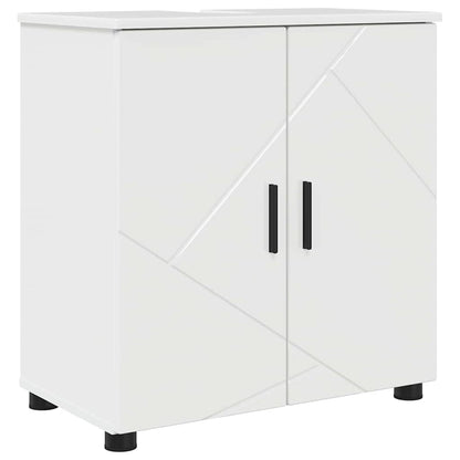 vidaXL Bathroom Furniture Set 4 pcs High Gloss White 61 x 35 x 64 cm 5