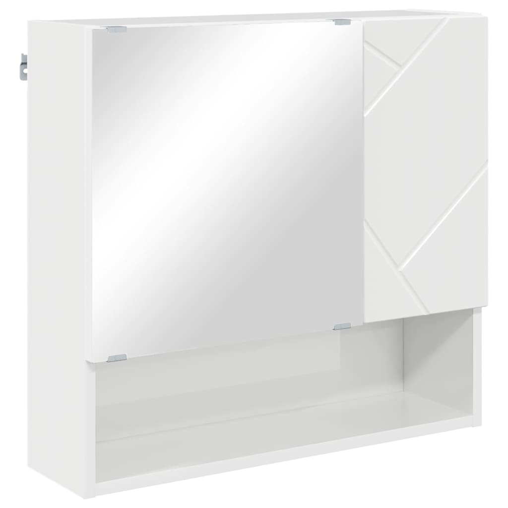 vidaXL Bathroom Furniture Set 4 pcs High Gloss White 61 x 35 x 64 cm 6