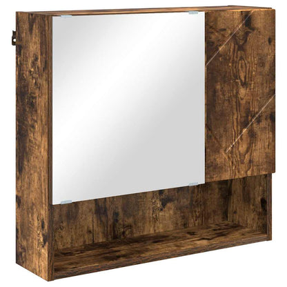 vidaXL Bathroom Furniture Set 4 pcs Smoked Oak 61 x 35 x 64 cm 6