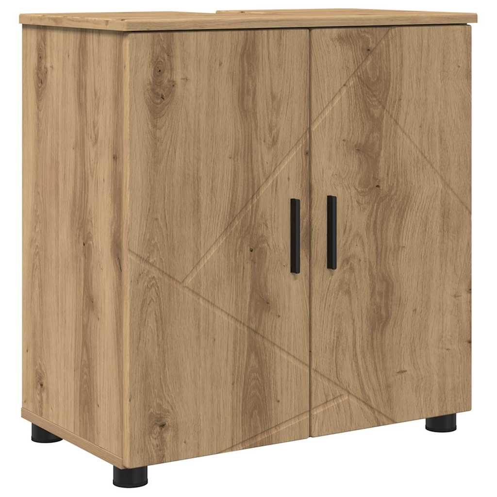 vidaXL Bathroom Furniture Set 4 pcs Artisan Oak 61 x 35 x 64 cm 5