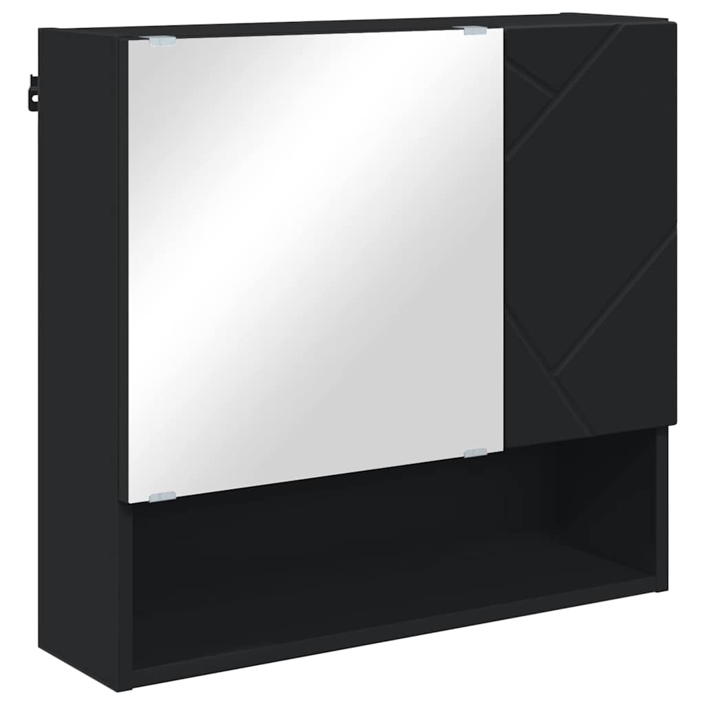 vidaXL Bathroom Furniture Set 4 pcs Black 61 x 35 x 64 cm 6