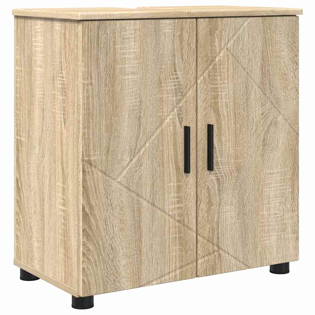 vidaXL Bathroom Furniture Set 4 pcs Sonoma Oak 61 x 35 x 64 cm 5
