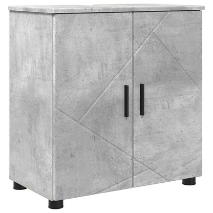 vidaXL Bathroom Furniture Set 4 pcs Concrete Grey 61 x 35 x 64 cm 5