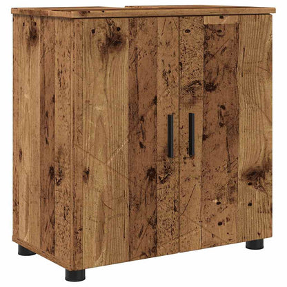 vidaXL Bathroom Furniture Set 4 pcs Old Wood 61 x 35 x 64 cm 5