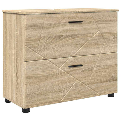 vidaXL Bathroom Furniture Set 2 pcs Sonoma Oak 5