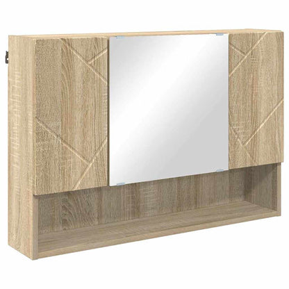 vidaXL Bathroom Furniture Set 2 pcs Sonoma Oak 6