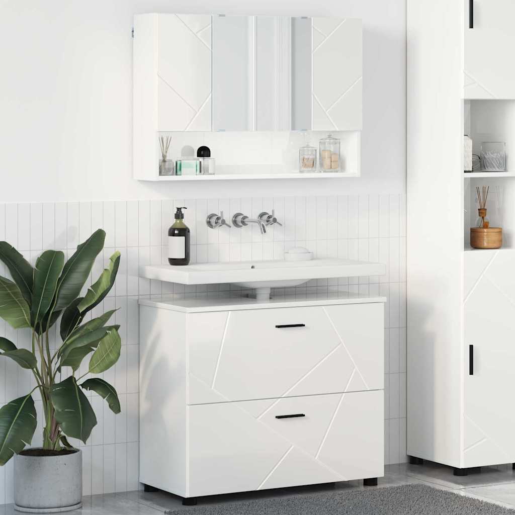 vidaXL Bathroom Furniture Set 2 pcs
