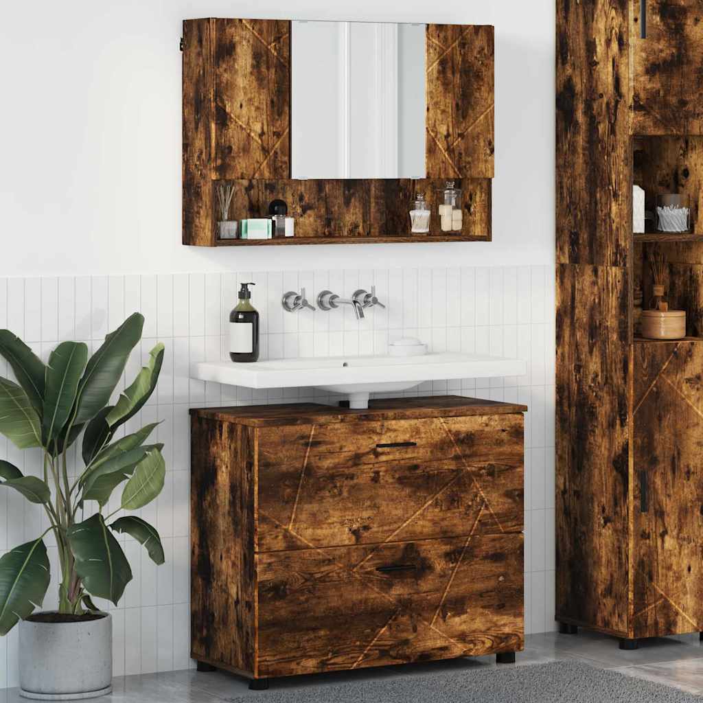 vidaXL Bathroom Furniture Set 2 pcs