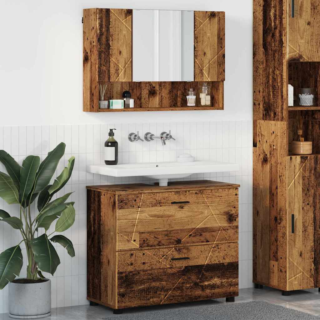 vidaXL Bathroom Furniture Set 2 pcs