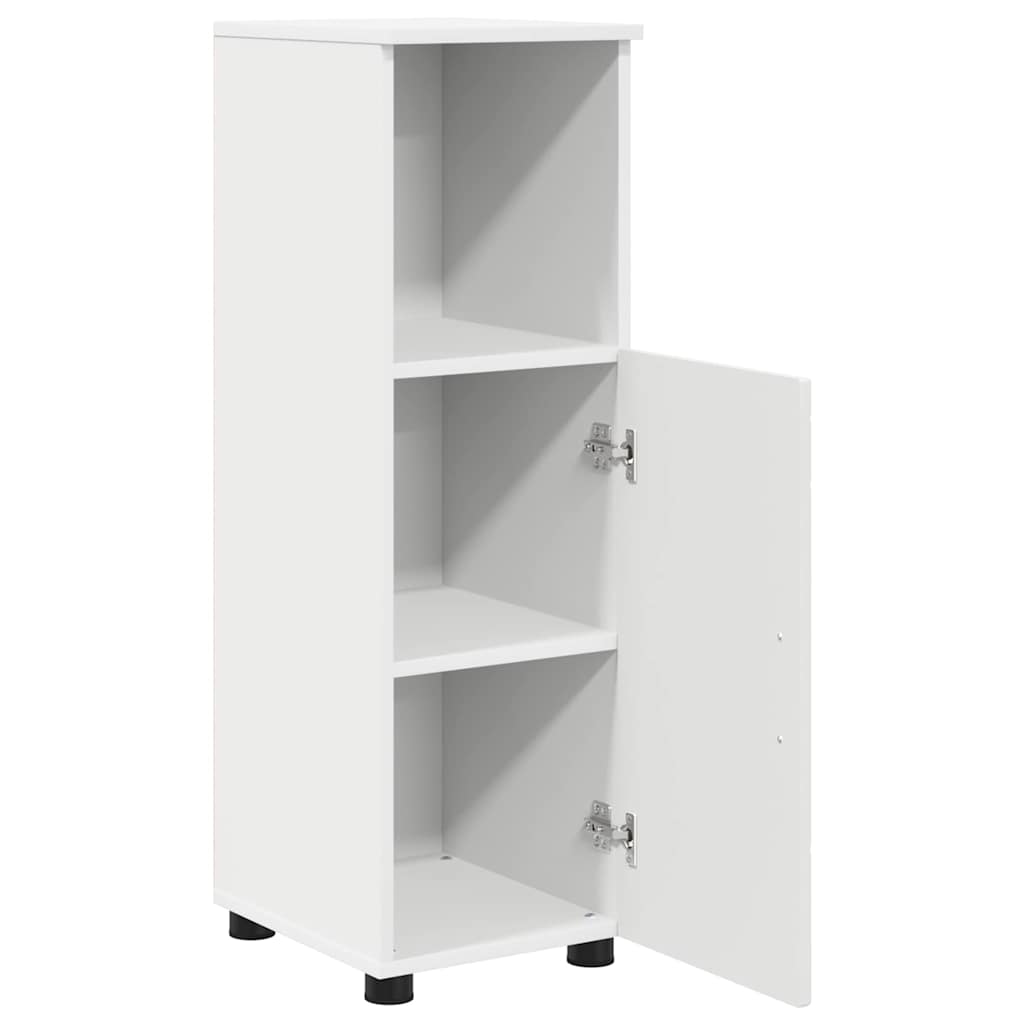 vidaXL Bathroom Furniture Set 3 pcs White Engineered Wood and Metal 6