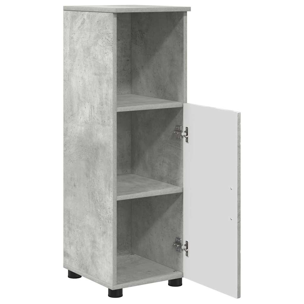 vidaXL Bathroom Furniture Set 3 pcs Concrete Grey 6