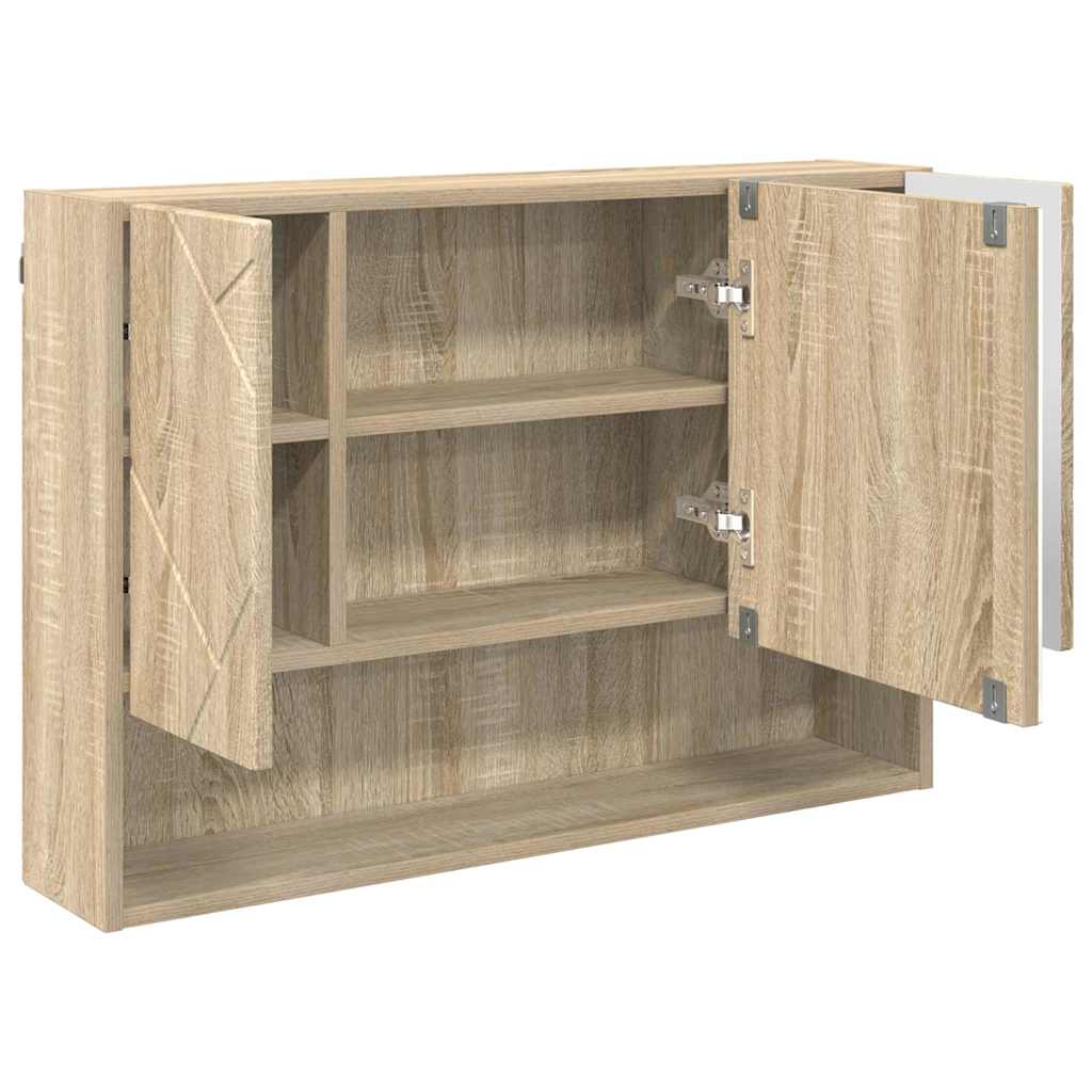 vidaXL Bathroom Furniture Set 3 pcs Sonoma Oak 6