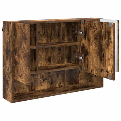 vidaXL Bathroom Furniture Set 3 pcs Smoked Oak 6
