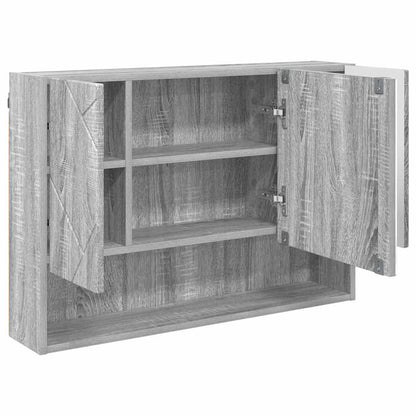 vidaXL Bathroom Furniture Set 3 pcs Grey Sonoma 6
