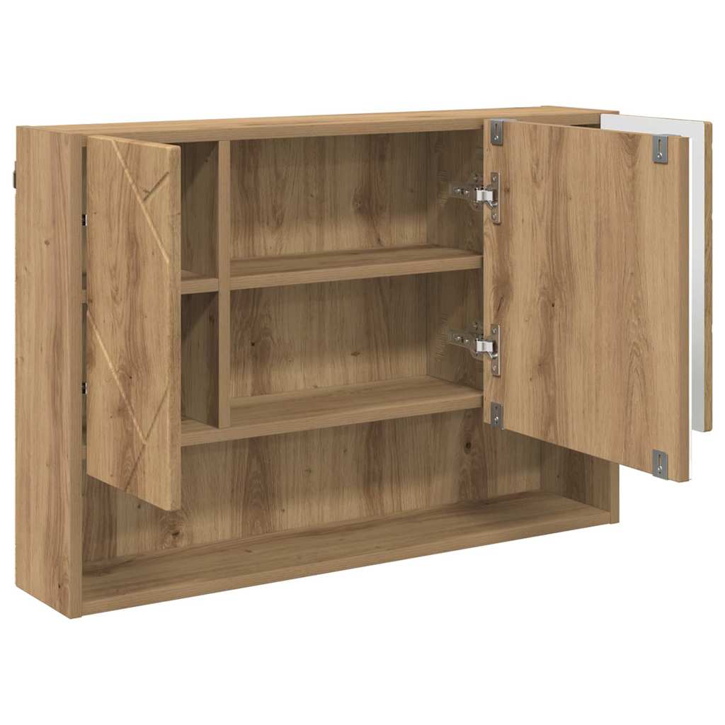 vidaXL Bathroom Furniture Set 3 pcs Artisan Oak 6