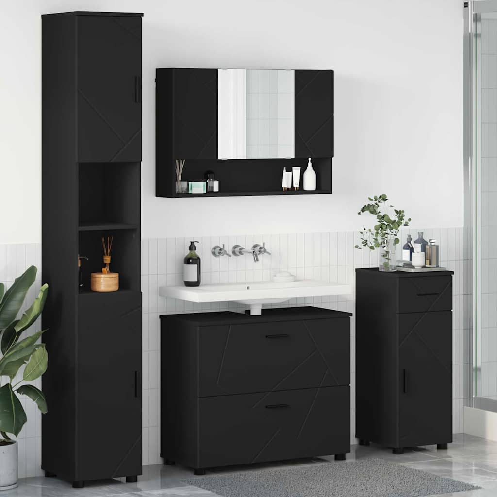 vidaXL Bathroom Furniture Set 4 pcs