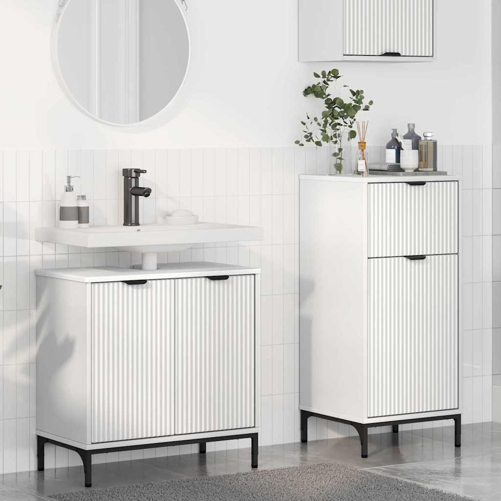 Bathroom Furniture Set 2 pcs White