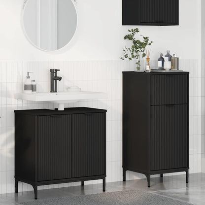Bathroom Furniture Set 2 pcs Black