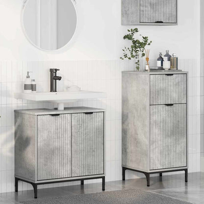 Bathroom Furniture Set 2 pcs Concrete grey