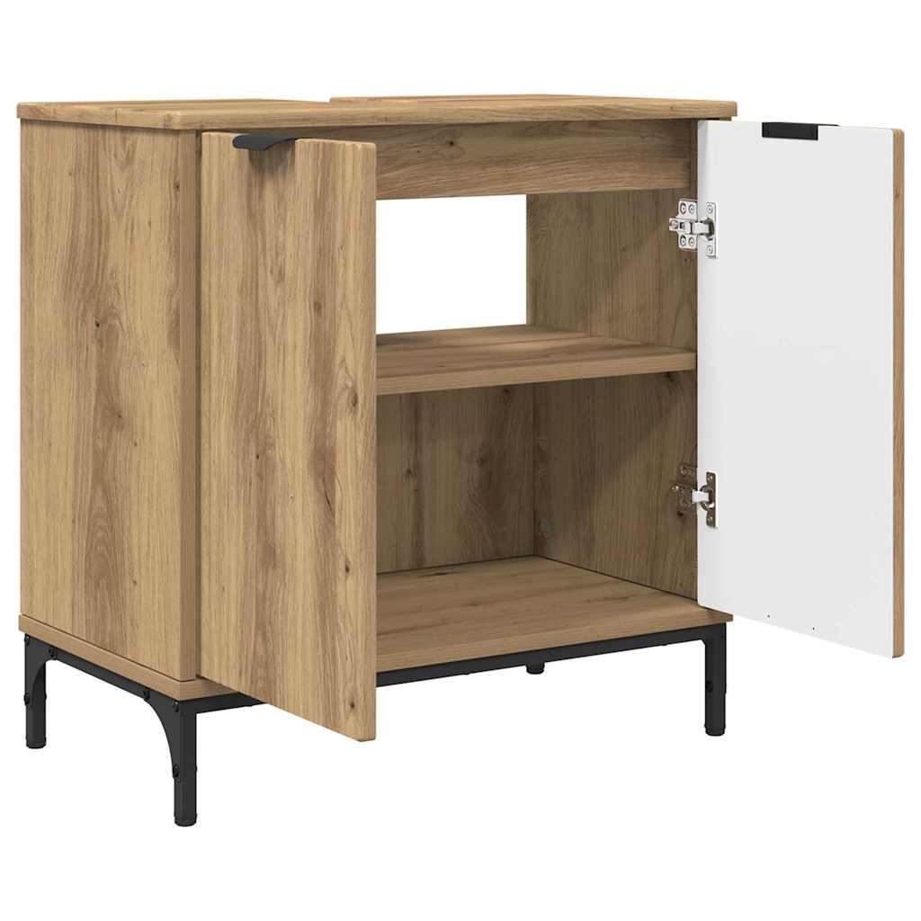 vidaXL Bathroom Furniture Set 2 pcs Artisan Oak 5