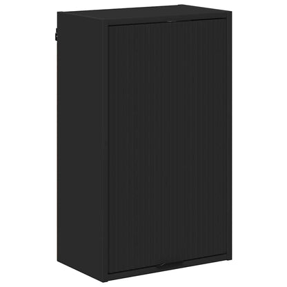 vidaXL Bathroom Furniture Set with Drawer Black Engineered wood, Metal 6