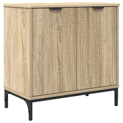 vidaXL Bathroom Furniture Set Sonoma Oak Engineered wood, Metal 5
