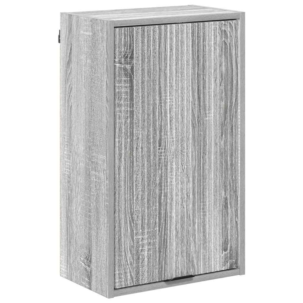 vidaXL Bathroom Furniture Set 4 pcs Grey Sonoma Engineered wood, Metal 6