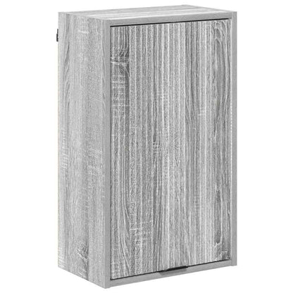 vidaXL Bathroom Furniture Set 4 pcs Grey Sonoma Engineered wood, Metal 6