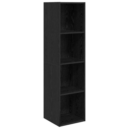 3 Piece TV Cabinet Set Engineered Wood Black oak