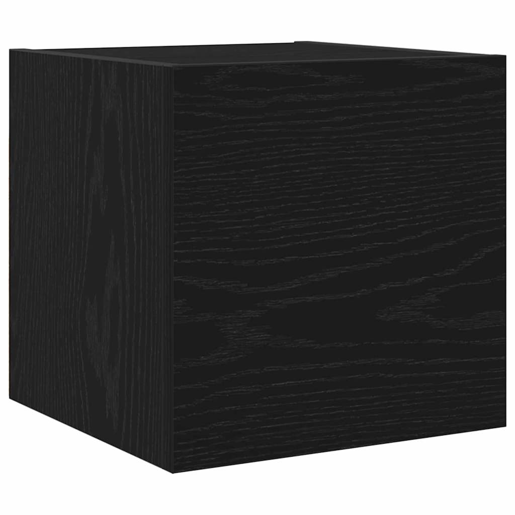 vidaXL TV Cabinet Set 7 pcs Black Oak Engineered Wood 6