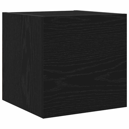 vidaXL TV Cabinet Set 7 pcs Black Oak Engineered Wood 6
