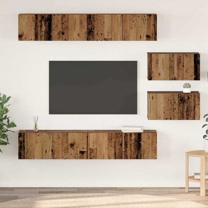 vidaXL 6 Piece TV Cabinet Set Engineered Wood