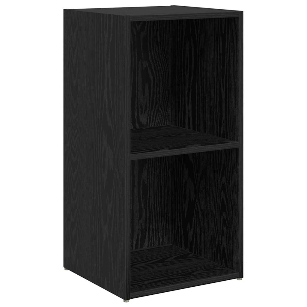 6 Piece TV Cabinet Set Engineered Wood Black oak