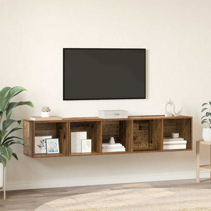 2 Piece TV Cabinet Set Engineered Wood Old wood
