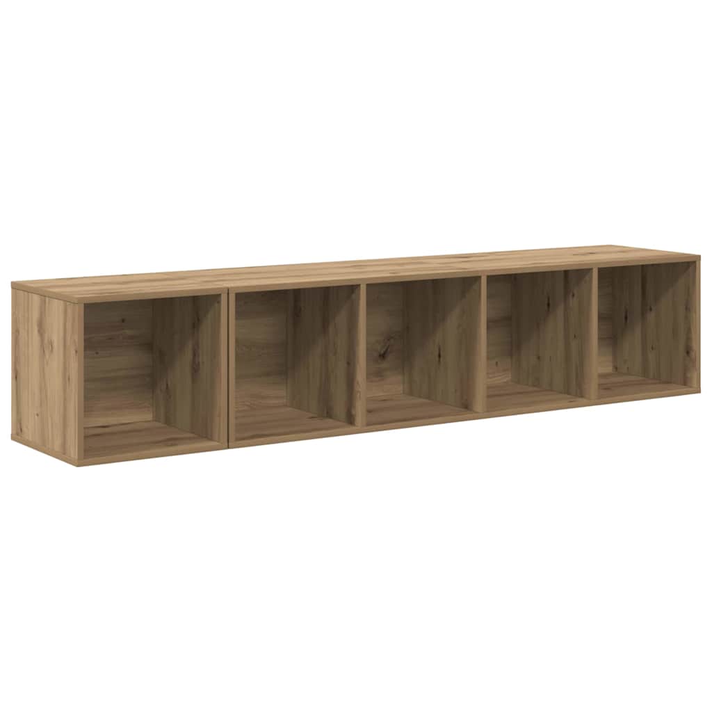 2 Piece TV Cabinet Set Engineered Wood Artisan oak