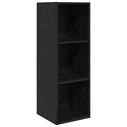 vidaXL TV Cabinet Set 4 pcs 37 x 37 x 142.5 cm Black Oak 6