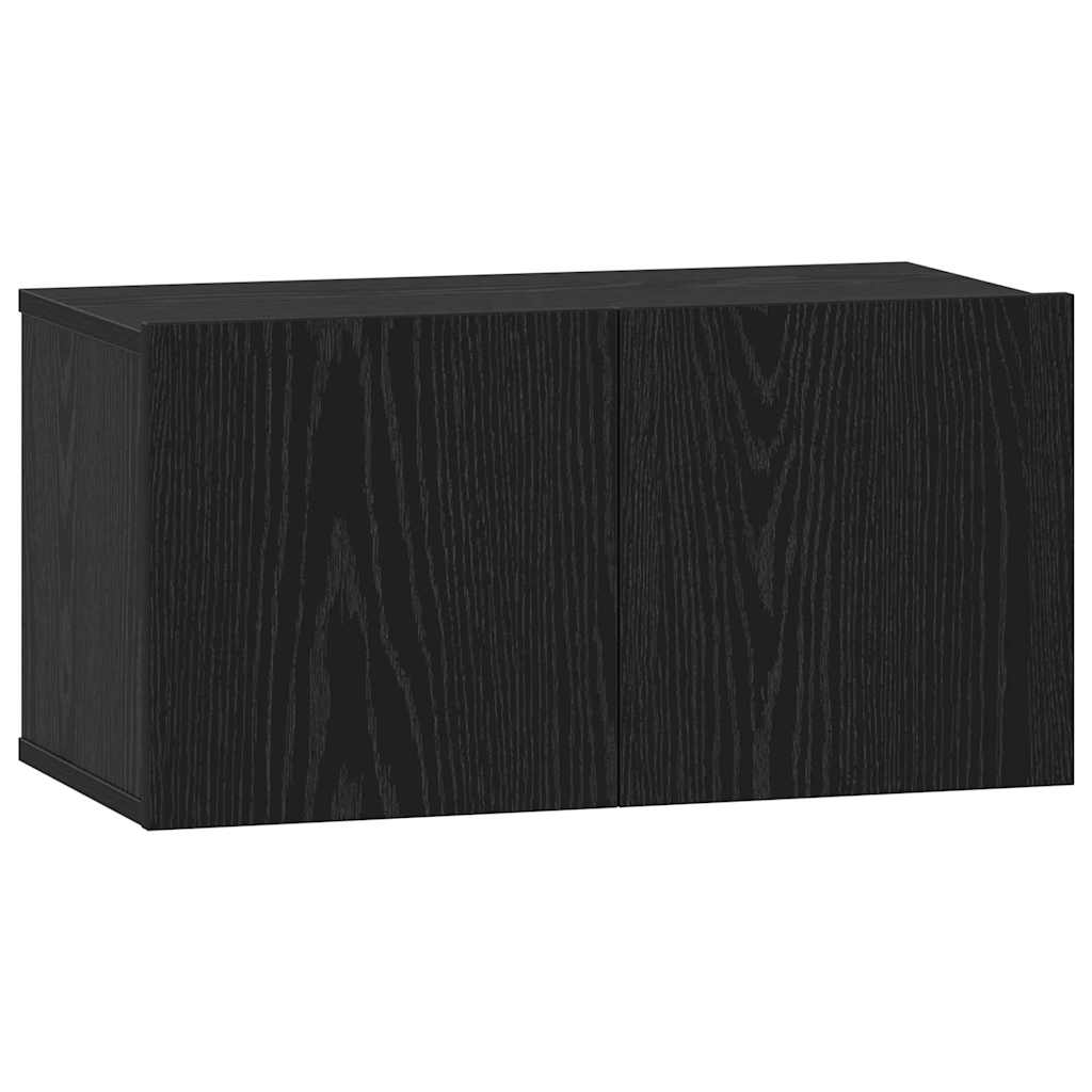 vidaXL TV Cabinet Set 6 pcs Black Oak Engineered Wood 5